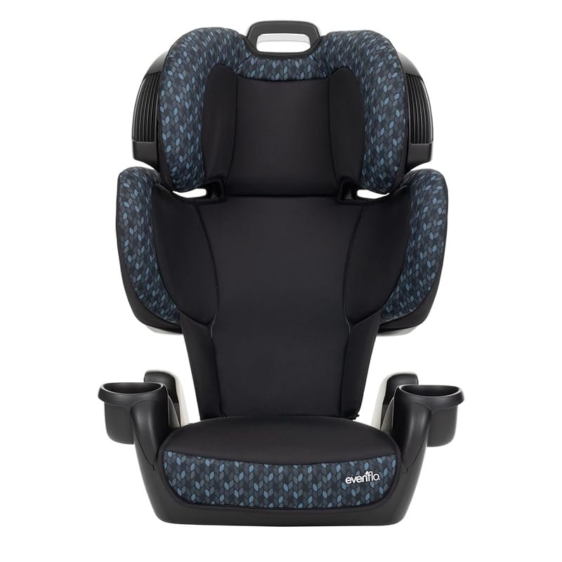 Evenflo GoTime LX Booster Car Seat in Quincy Blue