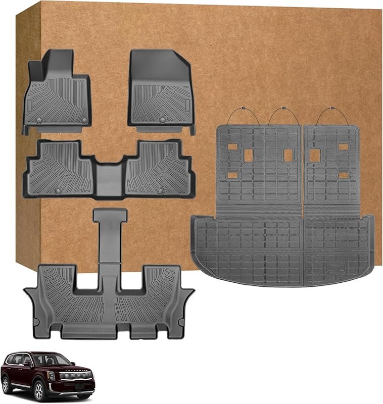 TPE All-Weather Floor Liners with Seatback Mat and Cargo Liner for 202