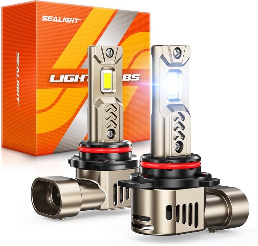 SEALIGHT L2S 9012 LED Bulbs with Cooling Fan, 6500K Cool White, Plug a