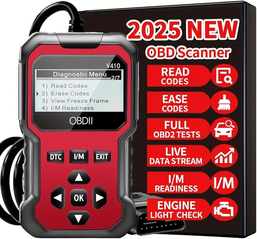 Professional OBD2 Diagnostic Tool to Read and Reset Engine Fault Codes