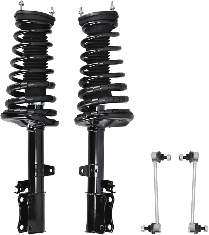 maXpeedingrods 4Pc Rear Shock Absorber Strut Coil Spring Sway Bar End 