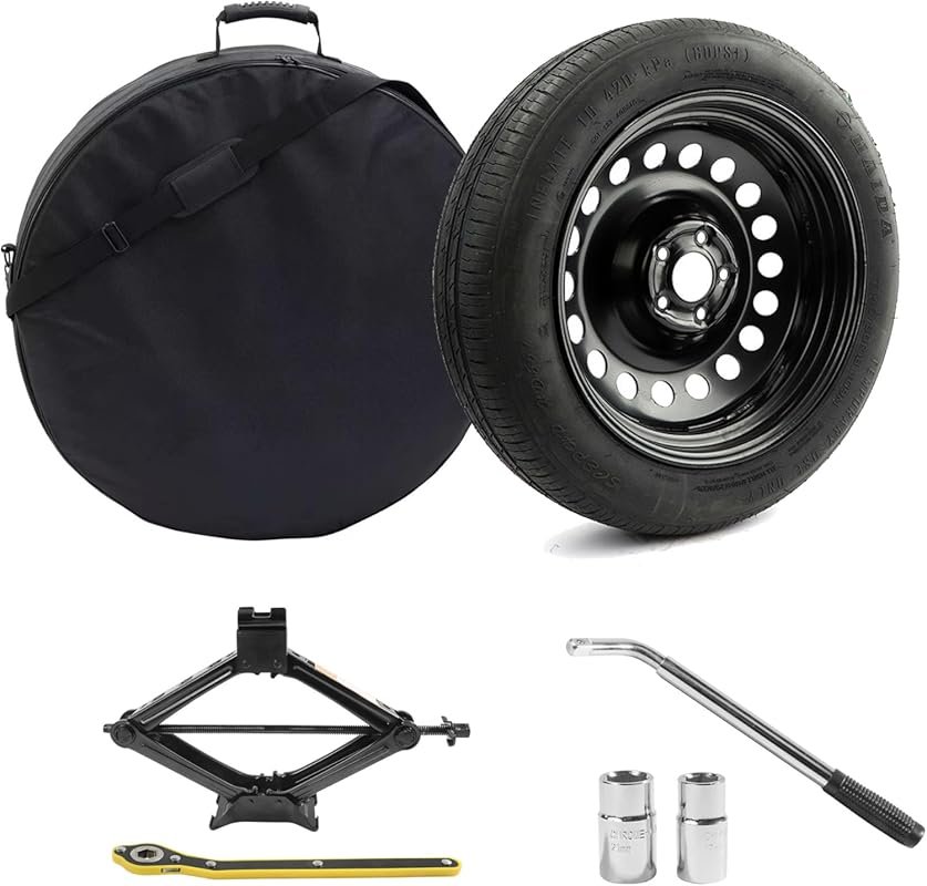 Spare Tire Kit for 2021-2026 Hyundai Tucson with 18x4 Rim, Jack, and S