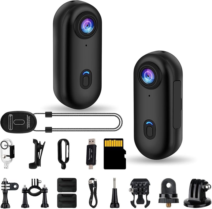 i3 4K Thumb Action Camera for POV: audio-video, chest wearable for spo