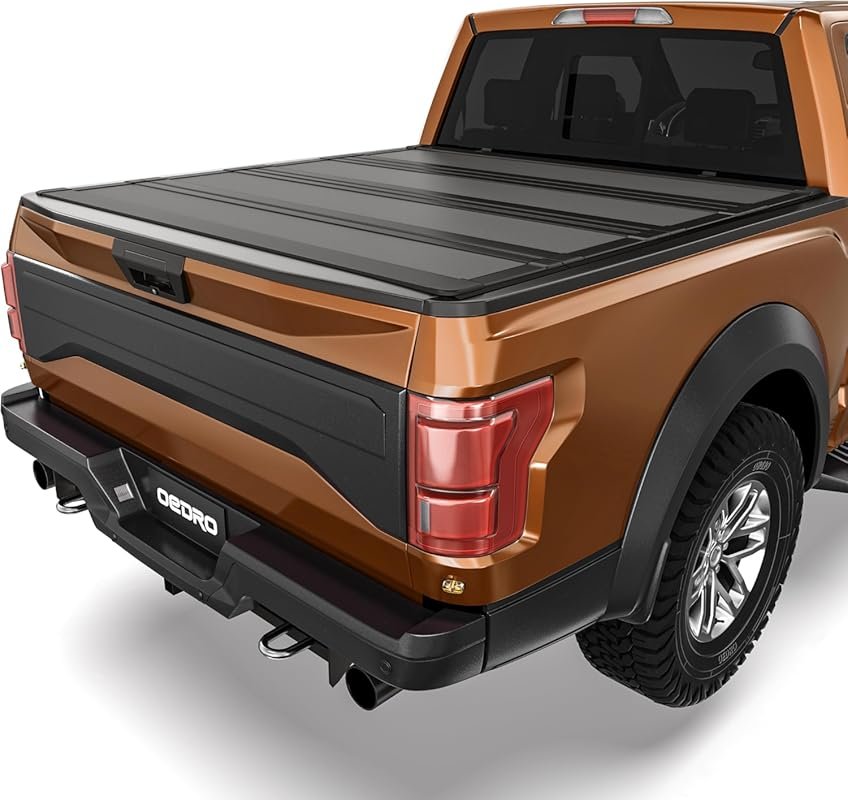 OEDRO Low-Profile Hard Quad-Fold Tonneau Cover for 2015–2026 Ford F-150 &
