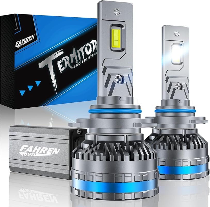 FAHREN 9005/HB3 LED Fog Light Bulbs: 80,000LM Ultra Bright 6500K White