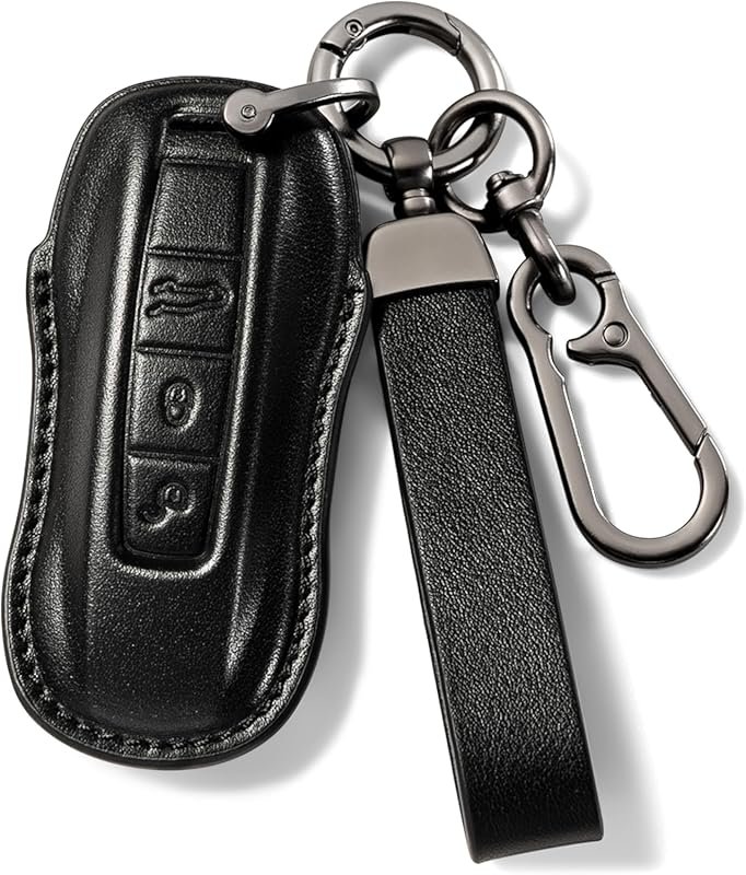 for Porsche Key Fob Cover Leather car Key case 2026 2025 2024 2023 2022 Panamera 911 Cayenne