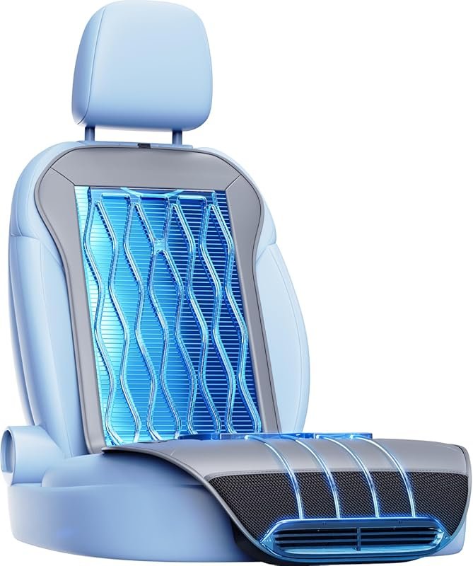 Cooling Car Seat Cover for SUVs and Trucks with 12V-24V Power and 3 Te