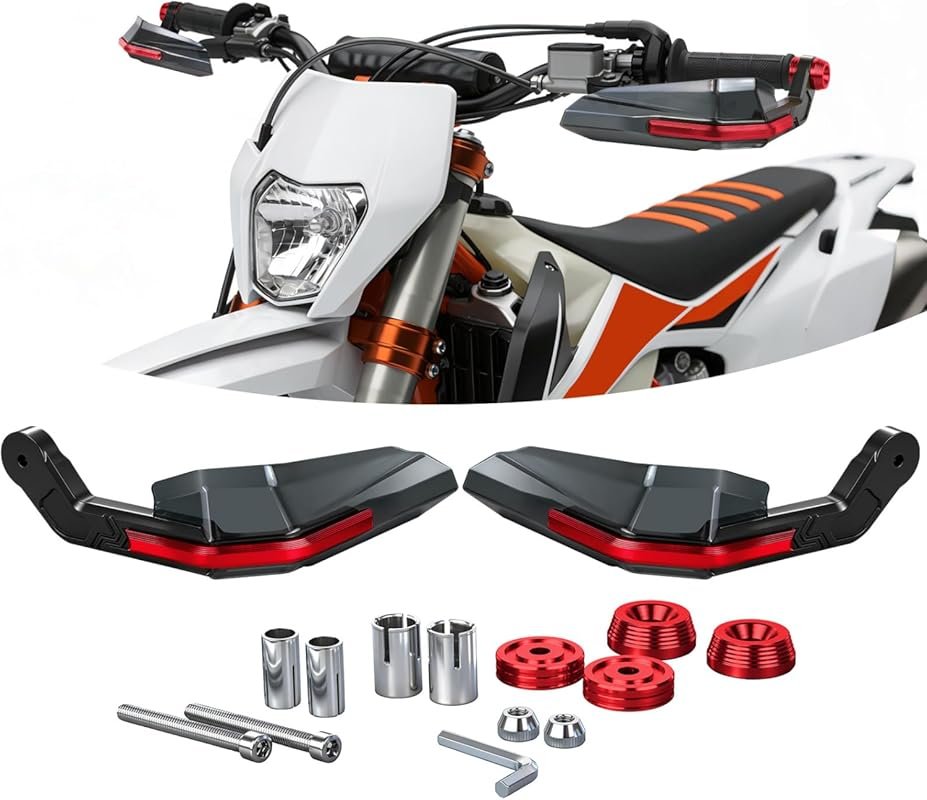 Red Dirt Bike Handguards, Aperture 0.66