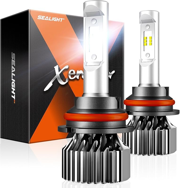 SEALIGHT 9007/HB5 LED Bulbs for Off-Road and Powersports Use with 6000