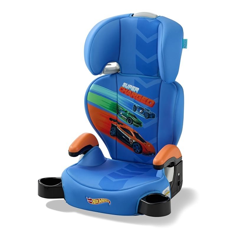 Hot Wheels x Graco Turbobooster 2.0 High Back Booster Car Seat for Big
