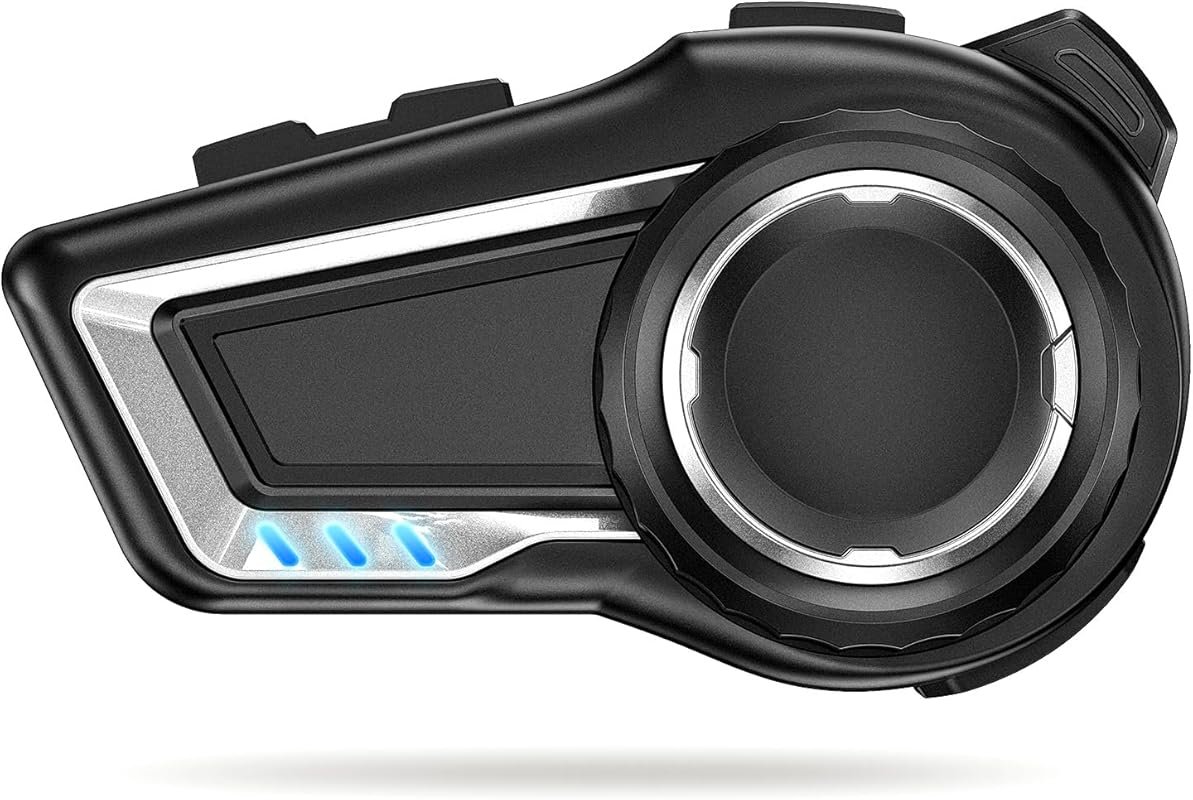 X10 Motorcycle Helmet Bluetooth Headset with Group Intercom and 30-Hou