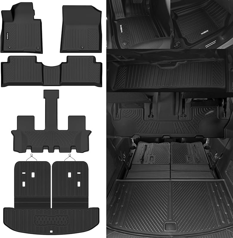 Naibeve All Weather Floor Mats Kia Sorento 2021-2026 Non Hybrid, Cargo