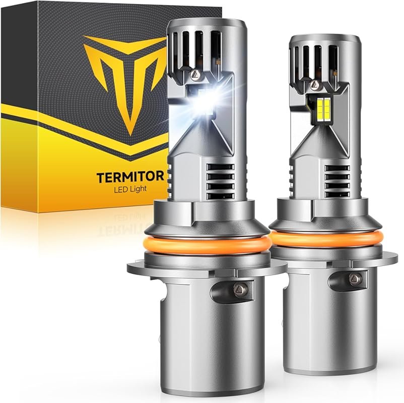 9007 LED Bulbs with 50,000LM Brightness for High/Low Beam, 6500K Cool 