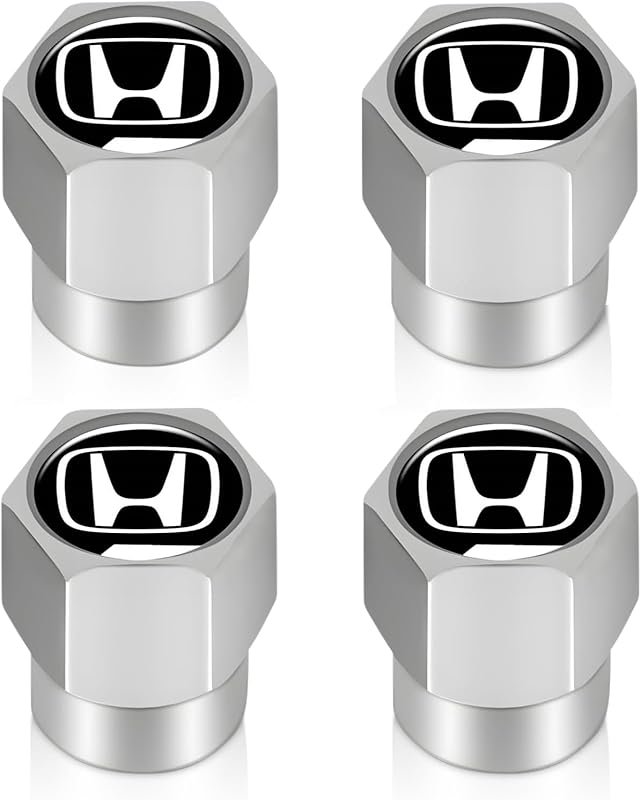 Tire Valve Stem Cap for Honda Metal Tire Stem Cover with Belt O-Ring A