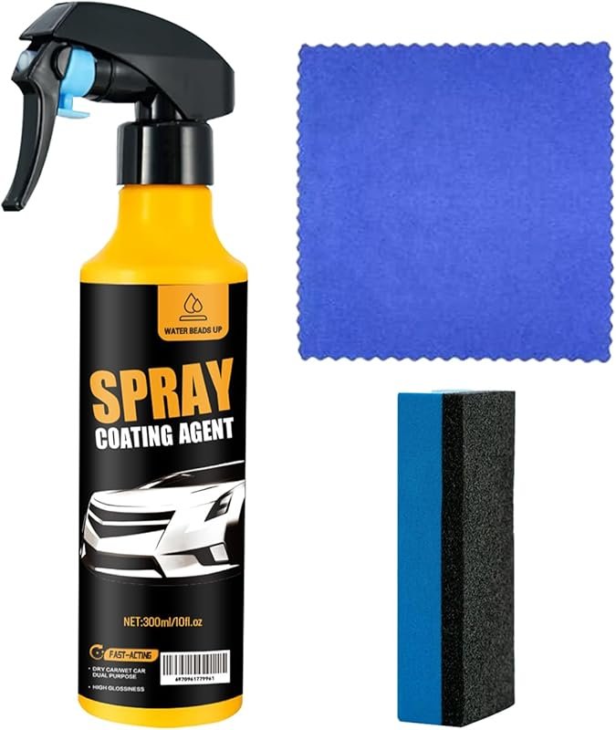 Nano Hydrophobic Ceramic Coating Spray Kit with Microfiber Cloth for V