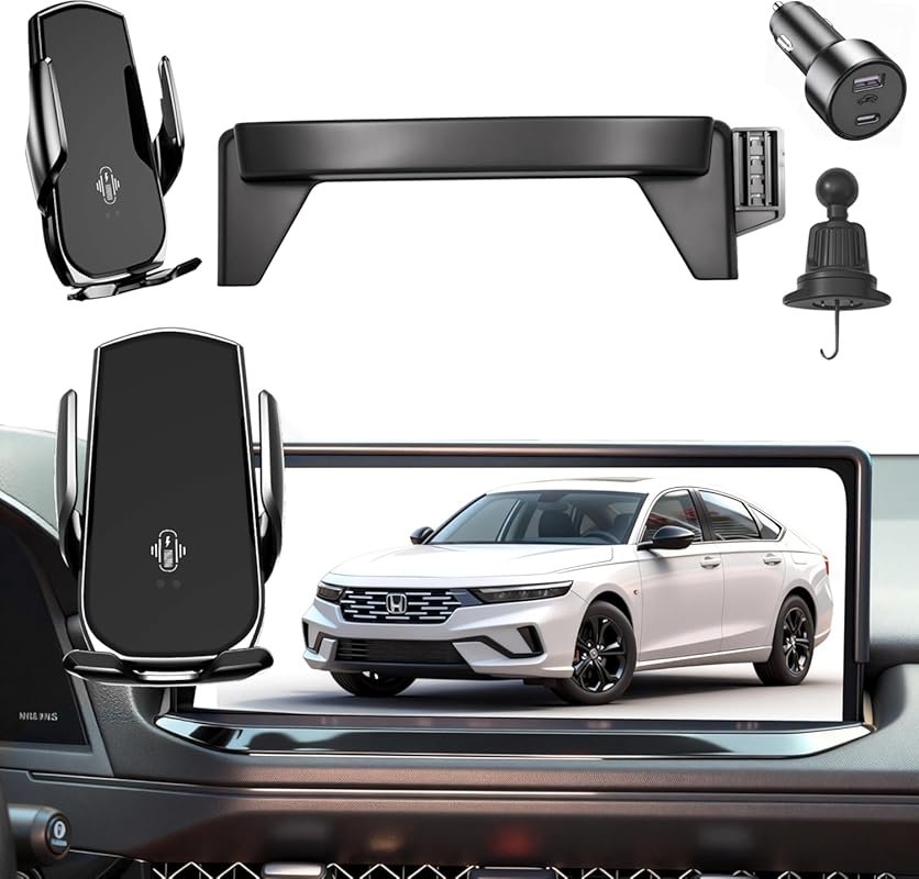 15W Fast Charging Wireless Phone Mount for Honda Accord 2023–2026 with