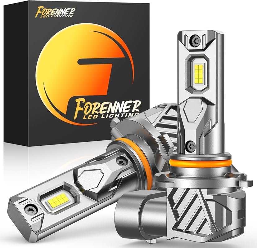 FORENNER 9005 LED Fog Light Bulbs: Super Bright 6500K Cool White Mini 