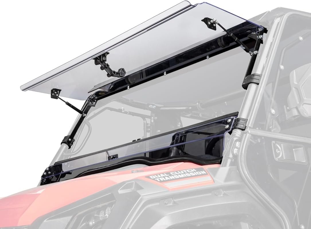 Field Issue Flip Windshield for Honda Pioneer 1000 Made from Hard-Coat