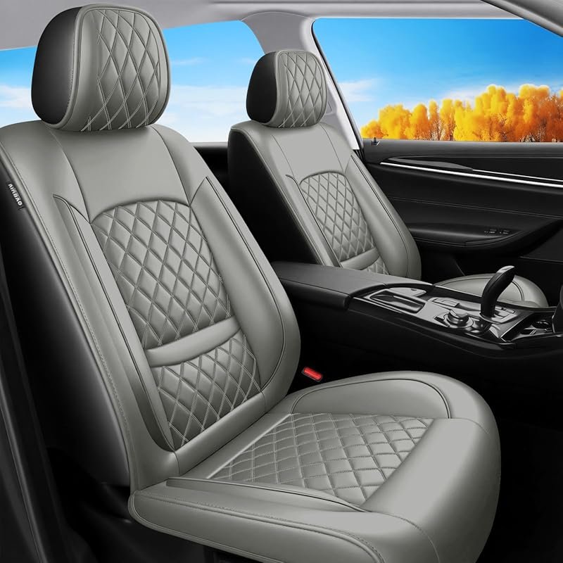 Waterproof gray front seat covers for Ford Expedition 2011–2025 with 5