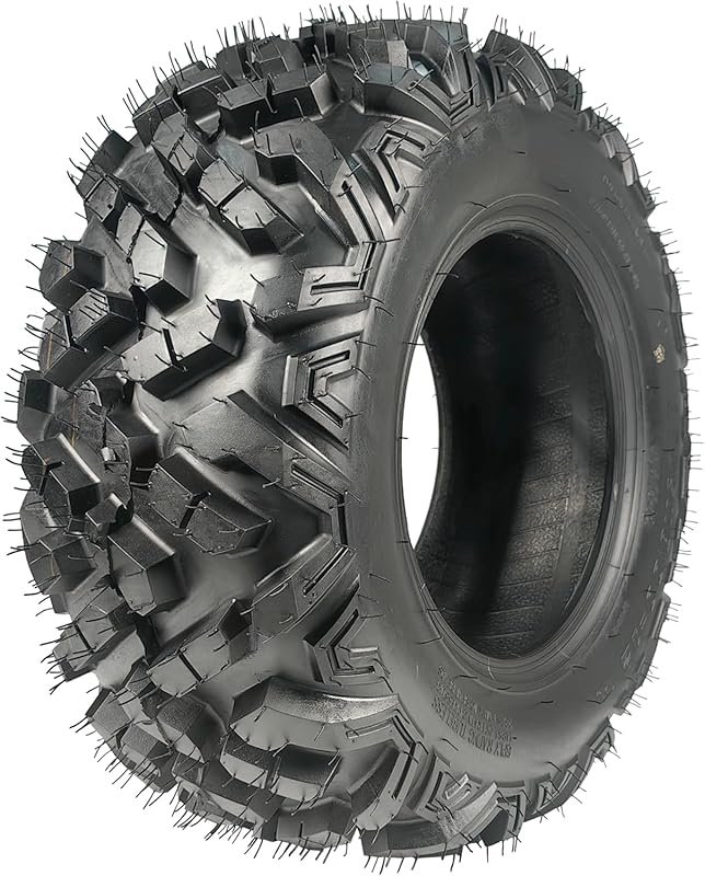 25x8-12 ATV/UTV Tire – 6-Ply All-Terrain Off-Road Tire with 18mm Tread for Mud, Sand & Trails