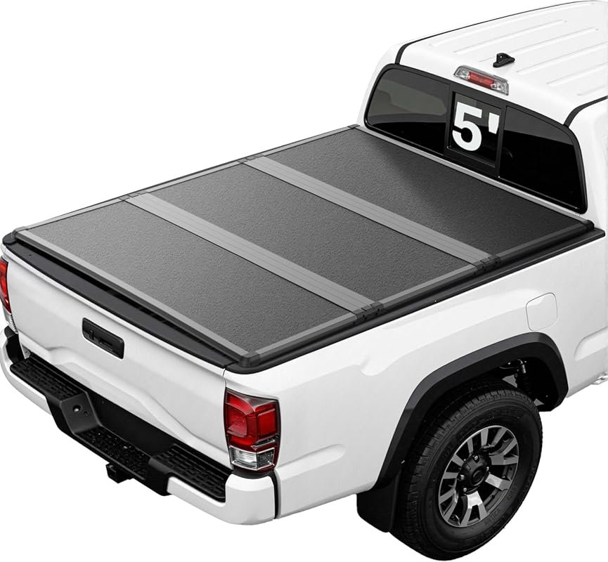 Hard Tri-fold Tonneau Cover for 2016-2026 Toyota Tacoma with FRP Const