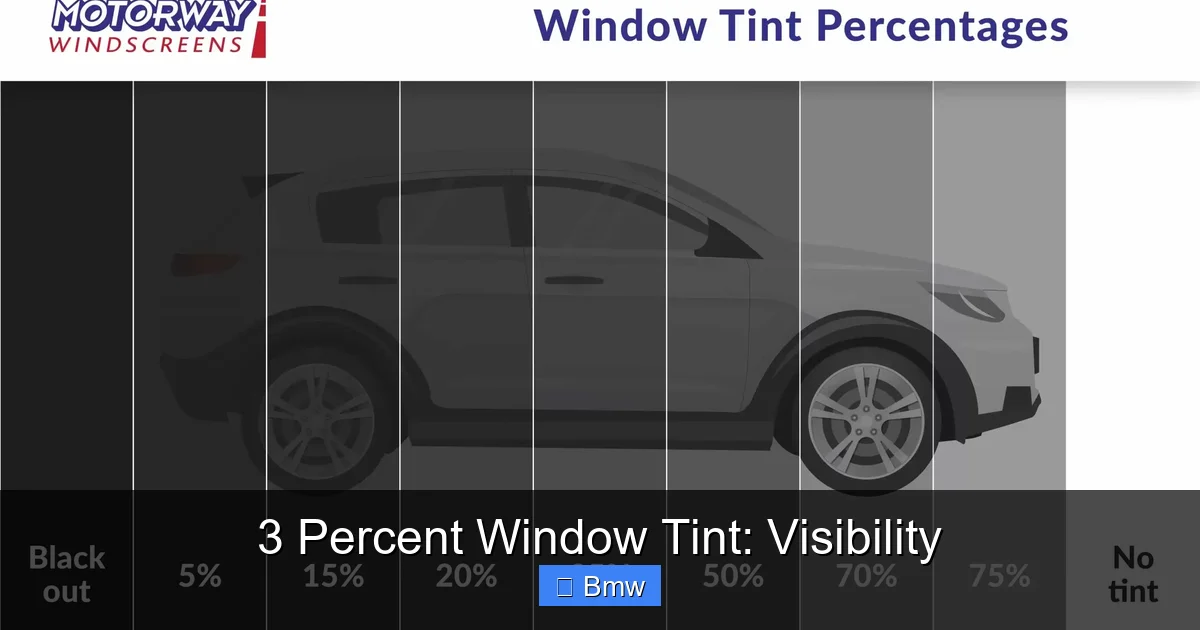 3 Percent Window Tint: Visibility