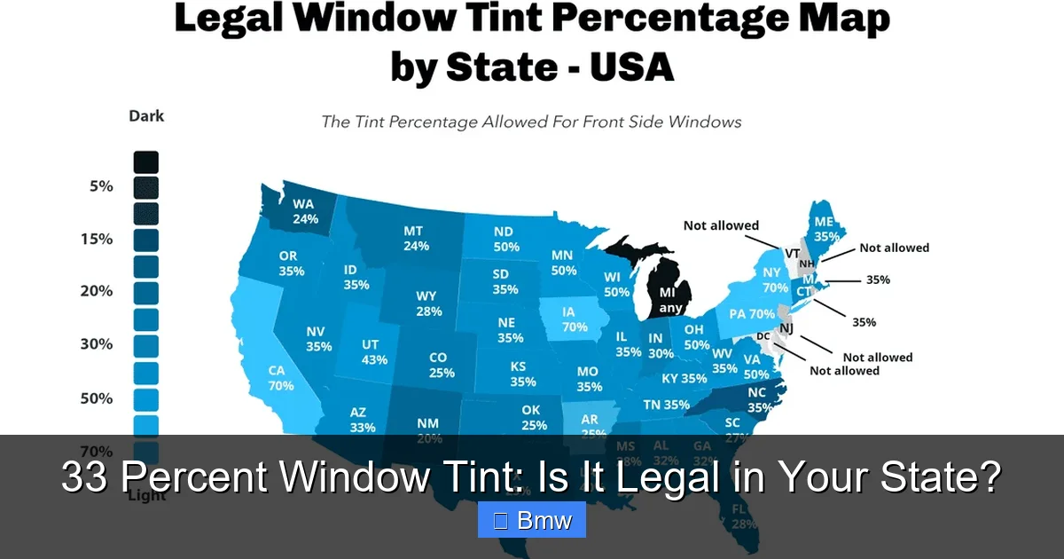 33 Percent Window Tint: Is It Legal in Your State?