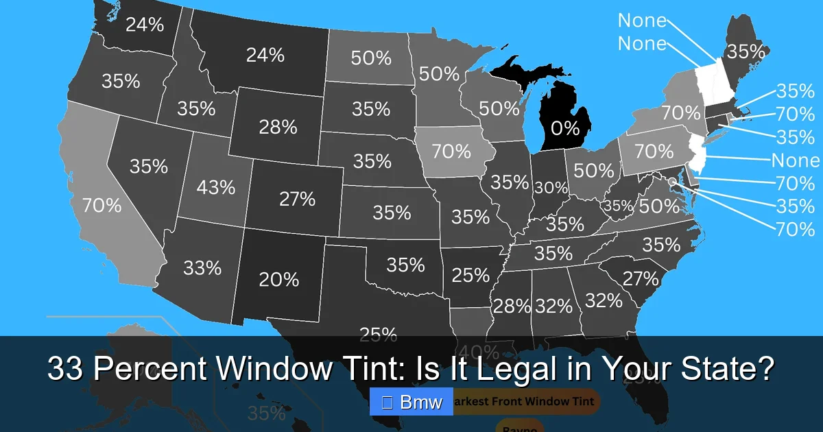 33 Percent Window Tint: Is It Legal in Your State?