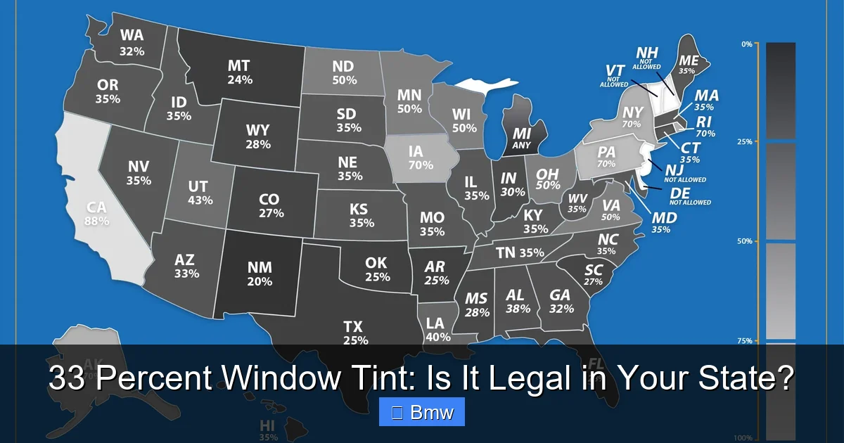 33 Percent Window Tint: Is It Legal in Your State?