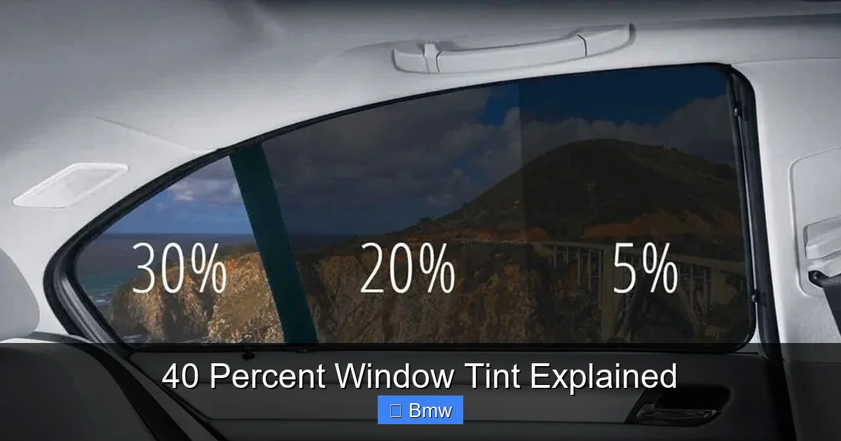 40 Percent Window Tint Explained