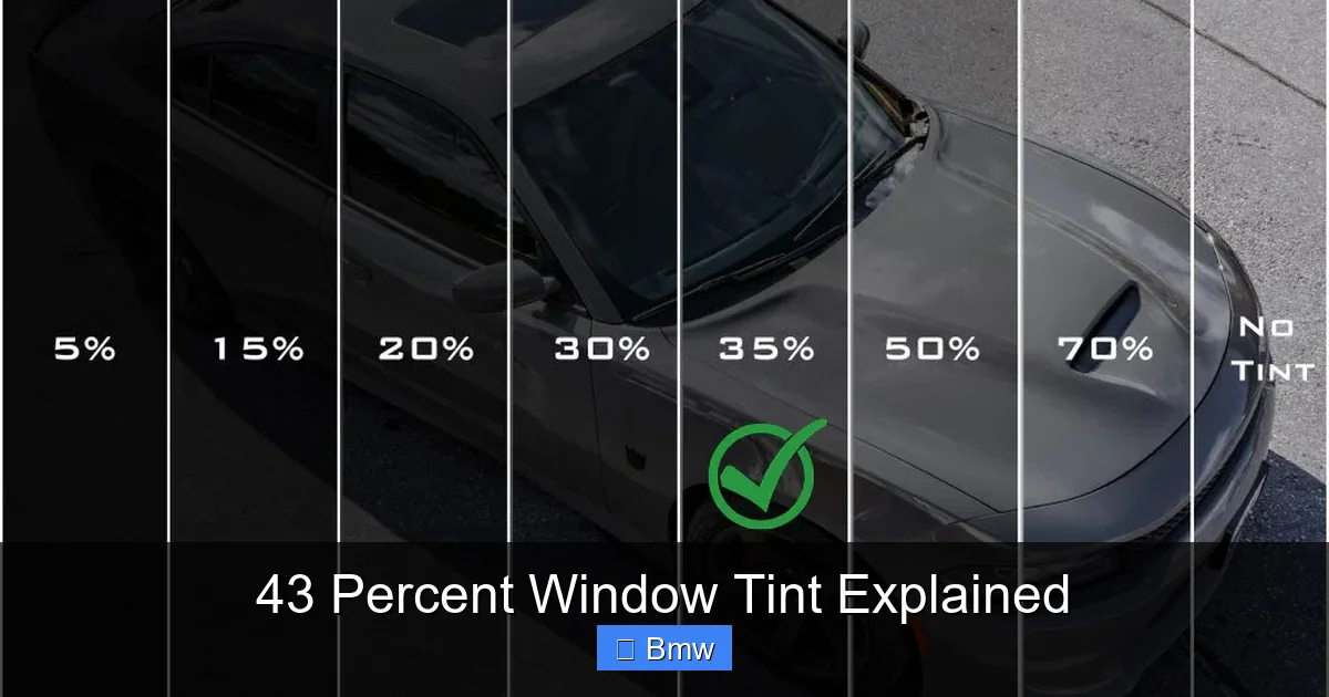 43 Percent Window Tint Explained
