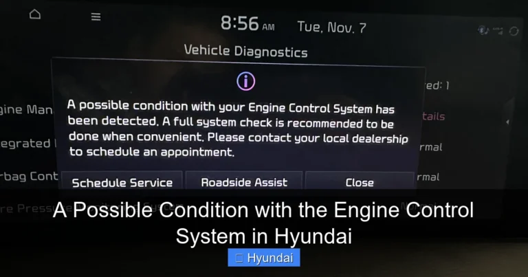 A Possible Condition with the Engine Control System in Hyundai