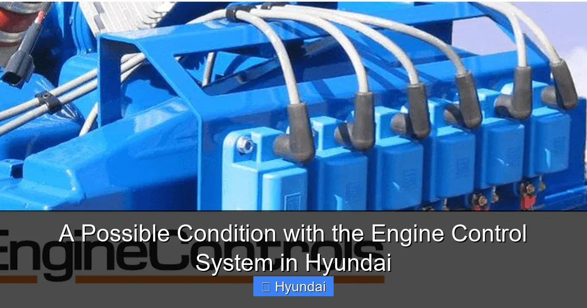 A Possible Condition with the Engine Control System in Hyundai