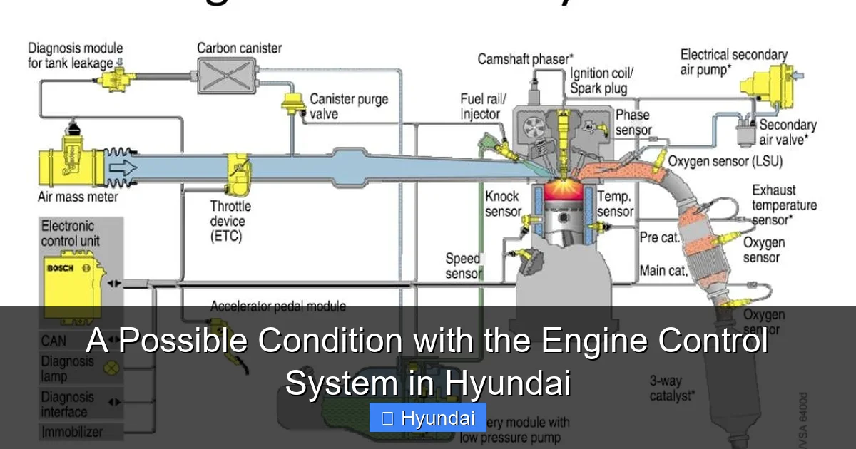 A Possible Condition with the Engine Control System in Hyundai