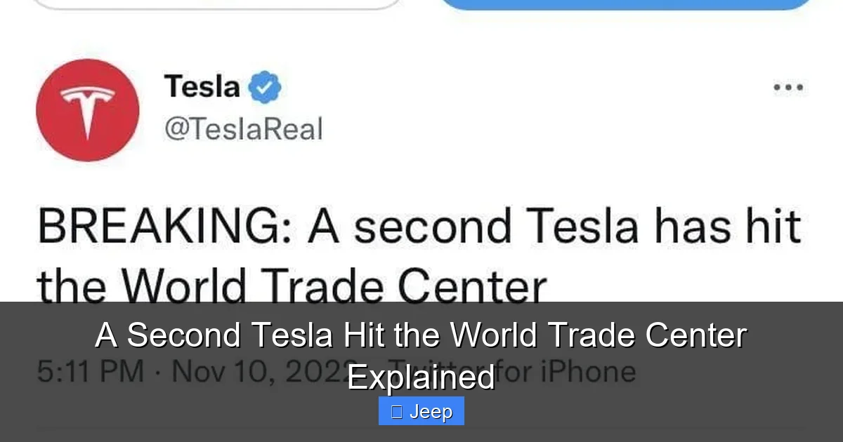 A Second Tesla Hit the World Trade Center Explained