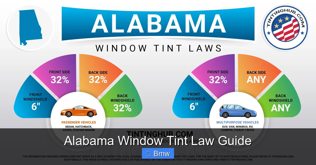 Alabama Window Tint Law Guide