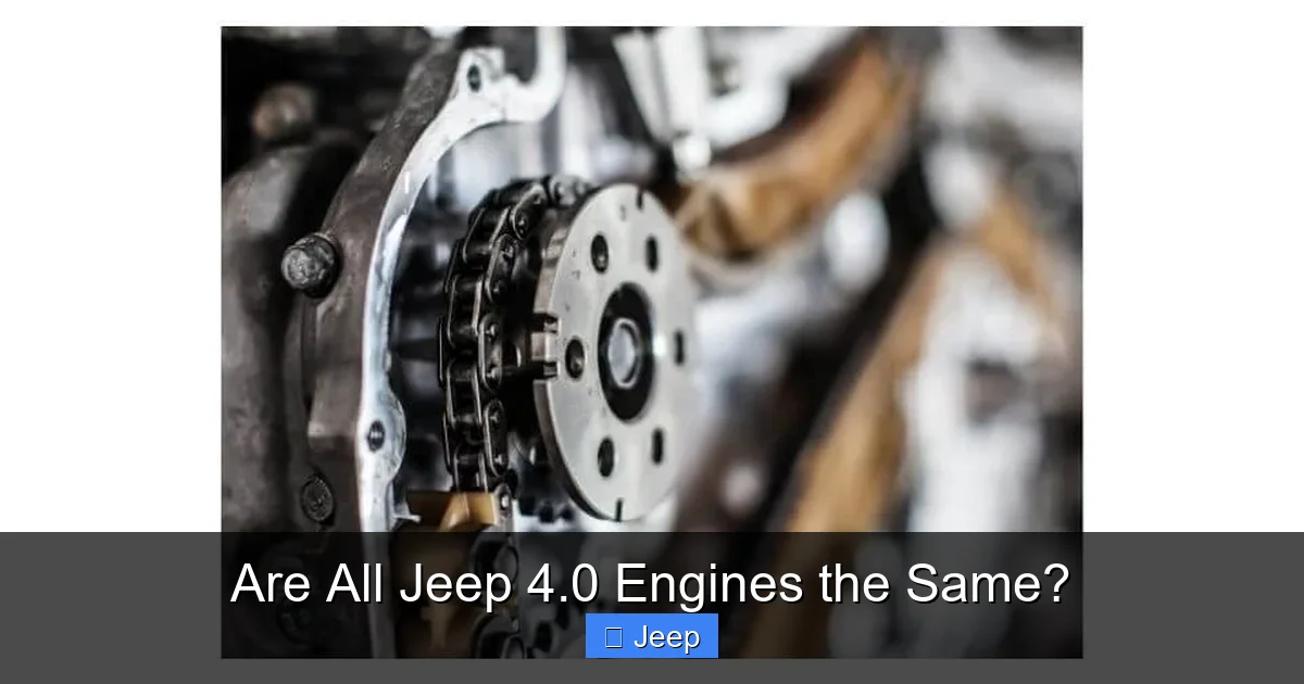 Are All Jeep 4.0 Engines the Same?