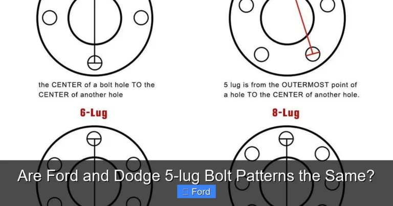 Are Ford and Dodge 5-lug Bolt Patterns the Same?