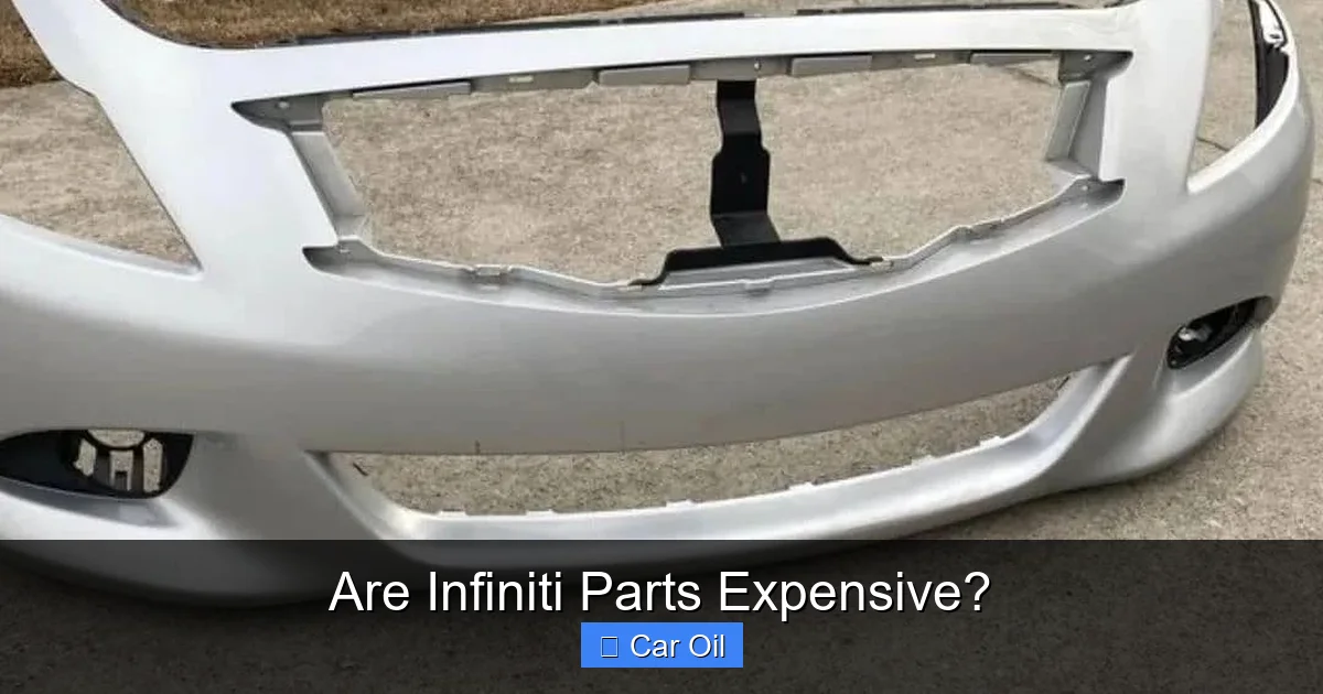 Are Infiniti Parts Expensive?