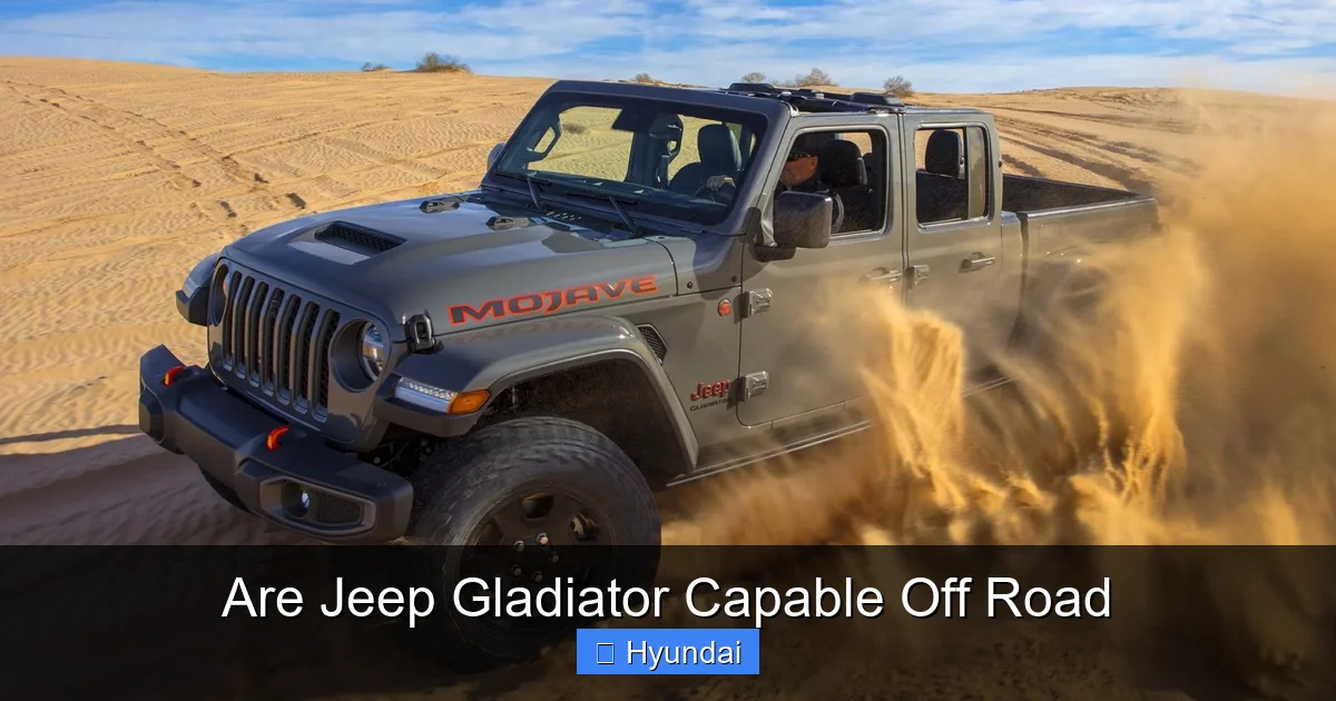 Are Jeep Gladiator Capable Off Road