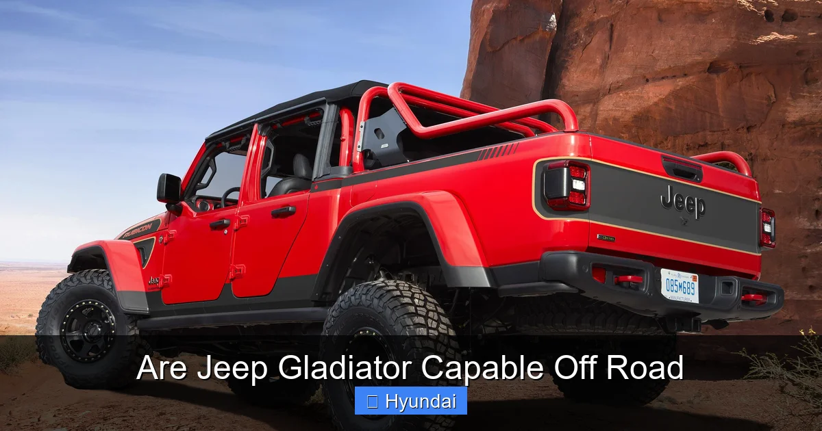 Are Jeep Gladiator Capable Off Road