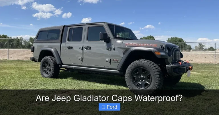 Are Jeep Gladiator Caps Waterproof?