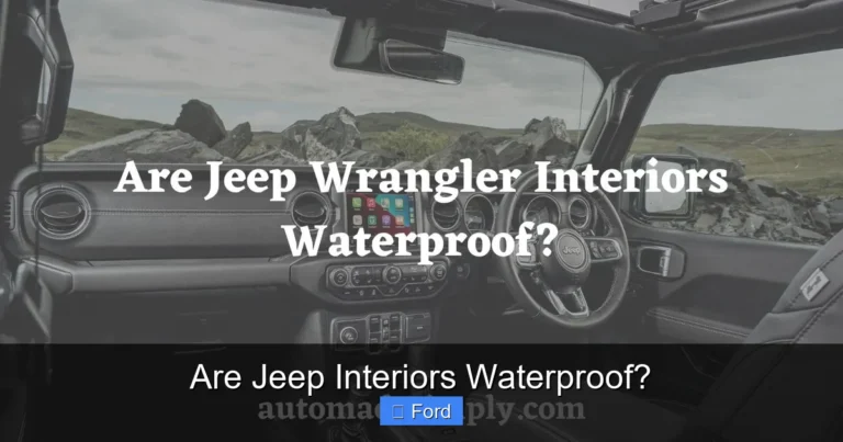 Are Jeep Interiors Waterproof?