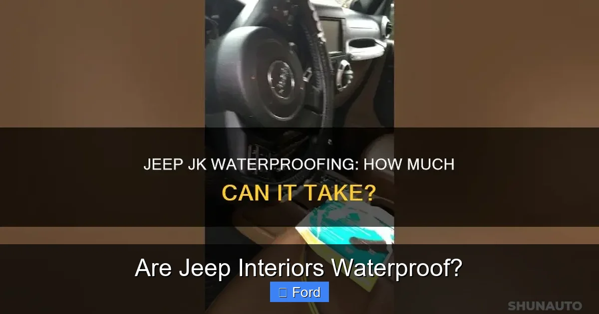 Are Jeep Interiors Waterproof?