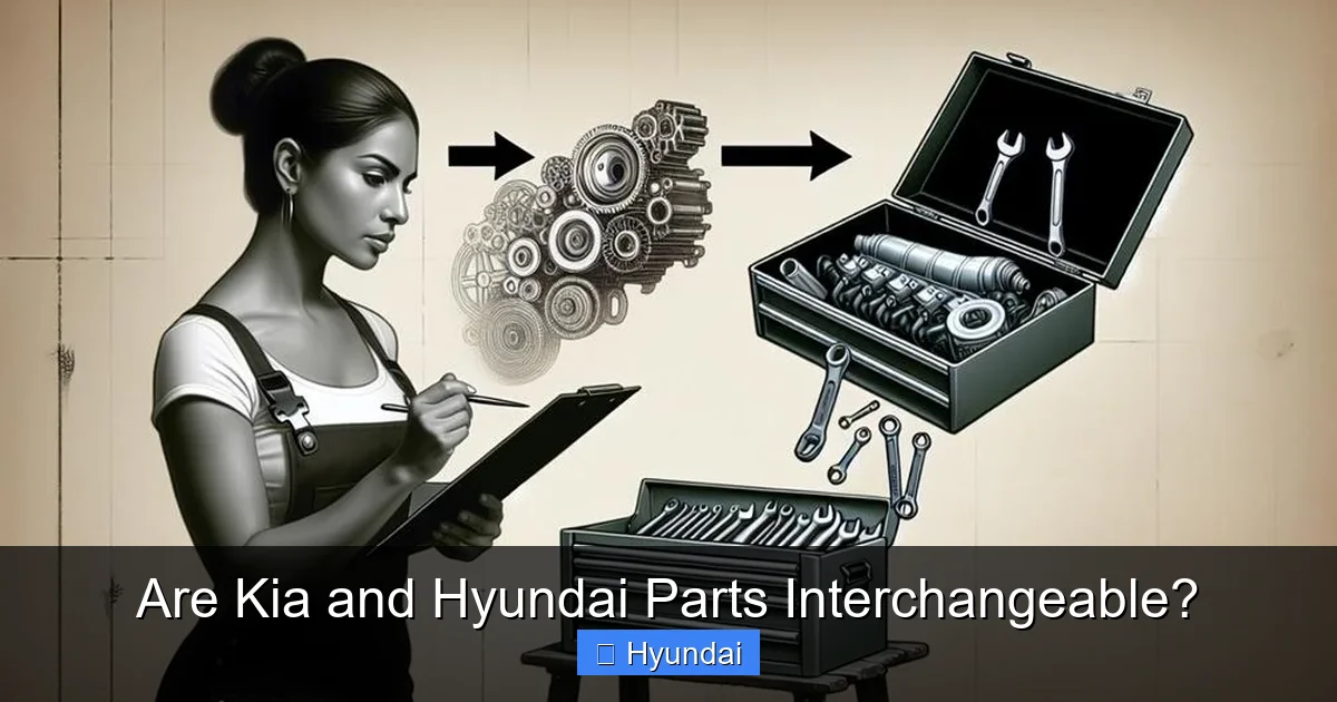 Are Kia and Hyundai Parts Interchangeable?