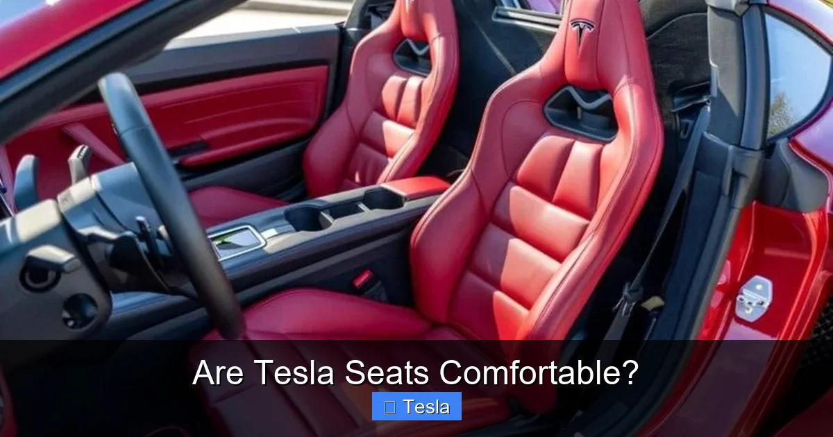 Are Tesla Seats Comfortable?