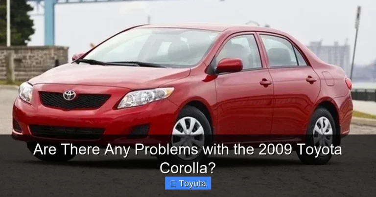 Are There Any Problems with the 2009 Toyota Corolla?