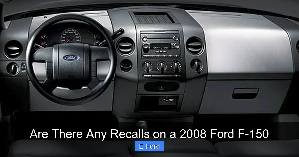Are There Any Recalls on a 2008 Ford F-150