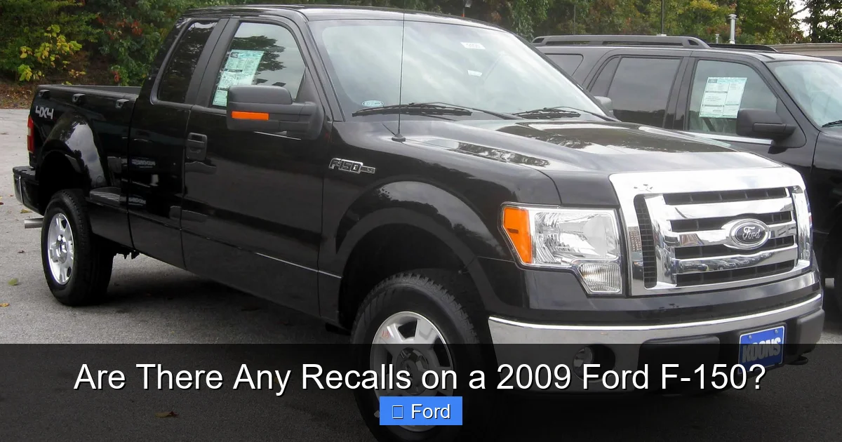 Are There Any Recalls on a 2009 Ford F-150?