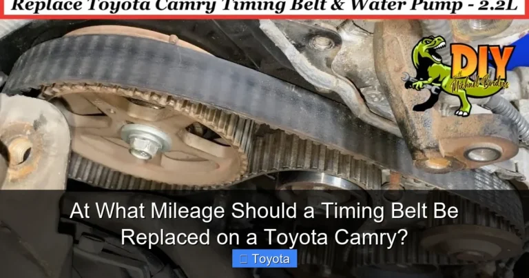 At What Mileage Should a Timing Belt Be Replaced on a Toyota Camry?